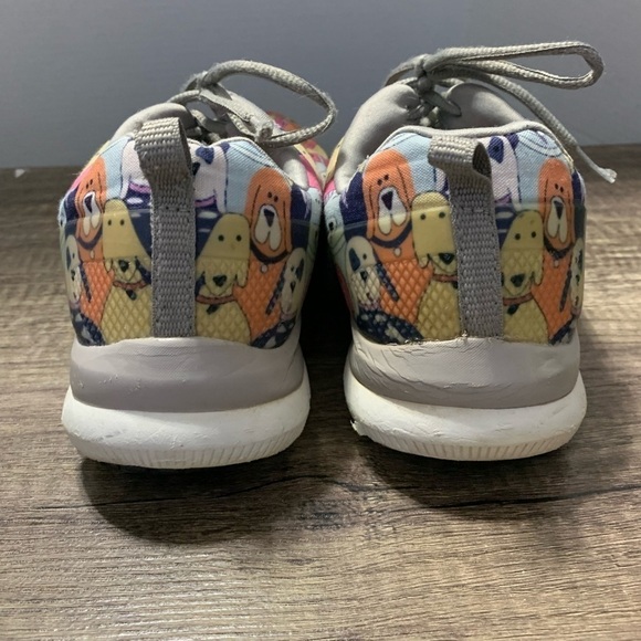 Skechers Relaxed Fit Air-Cooled Work Slip Resistant Dog Print Sneaker - Picture 9 of 10